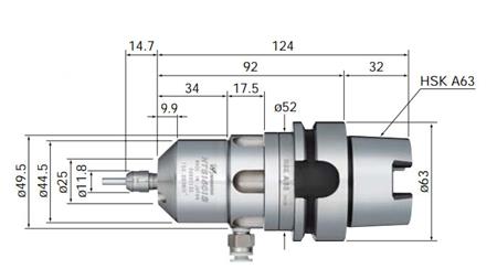HSK A63高速氣動主軸
